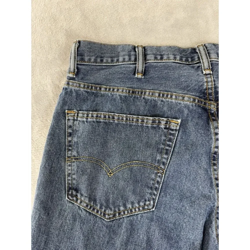 Levis 550 Jeans Mens 38x32‎ Blue Denim Relaxed Fit Straight Leg